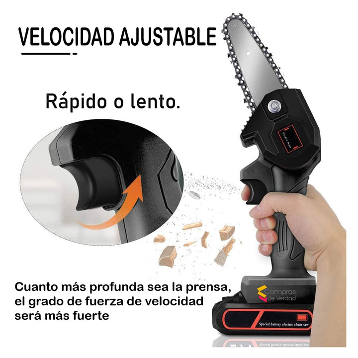 COMBO Motosierra De Mano CON accesorios+Gato Elevador Muebles